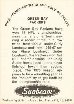 1976 Sunbeam NFL Stand-ups #NNO Green Bay Packers Back