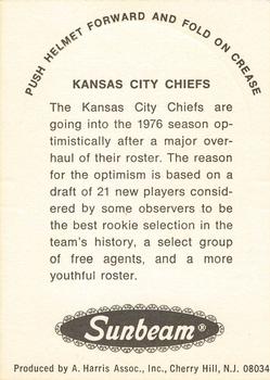 1976 Sunbeam NFL Stand-ups #NNO Kansas City Chiefs Back
