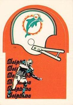 1976 Sunbeam NFL Stand-ups #NNO Miami Dolphins Front
