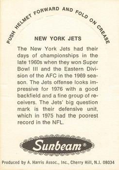 1976 Sunbeam NFL Stand-ups #NNO New York Jets Back