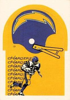 1976 Sunbeam NFL Stand-ups #NNO San Diego Chargers Front