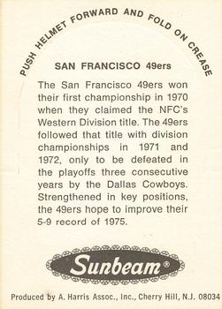 1976 Sunbeam NFL Stand-ups #NNO San Francisco 49ers Back
