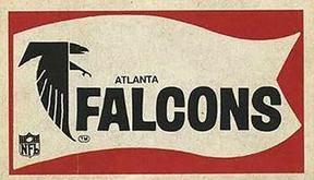1976 Sunbeam NFL Pennant Stickers #NNO Atlanta Falcons Front
