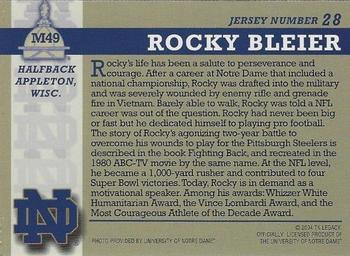 2003-09 TK Legacy Notre Dame Fighting Irish #M49 Rocky Bleier Back