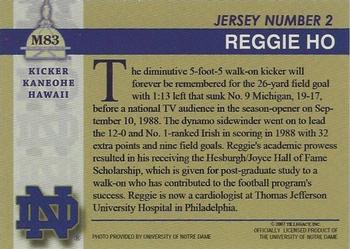 2003-09 TK Legacy Notre Dame Fighting Irish #M83 Reggie Ho Back