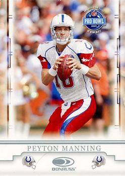 2009 Donruss Pro Bowl #PB-PM Peyton Manning Front