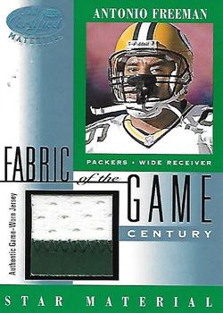 2001 Leaf Certified Materials - Fabric of the Game Platinum Holofoil #FG-71 Antonio Freeman Front