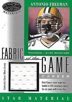 2001 Leaf Certified Materials - Fabric of the Game Silver #FG-71 Antonio Freeman Front