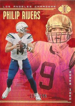 2018 Panini Illusions - Red #92 Drew Brees / Philip Rivers Front