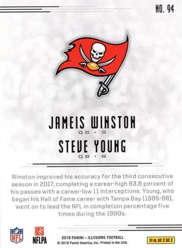 2018 Panini Illusions - Red #94 Jameis Winston / Steve Young Back