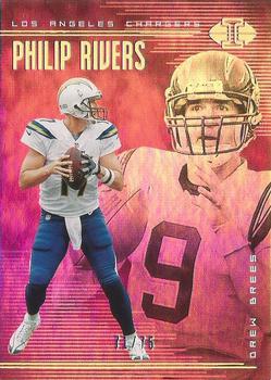 2018 Panini Illusions - Pink #92 Drew Brees / Philip Rivers Front
