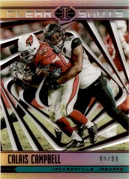 2018 Panini Illusions - Clear Shots Red #CS-CC Calais Campbell Front