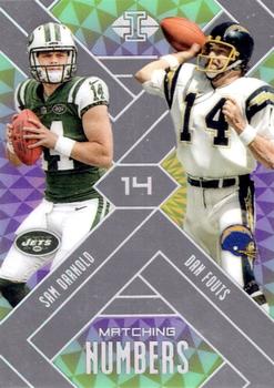 2018 Panini Illusions - Matching Numbers #1 Dan Fouts / Sam Darnold Front