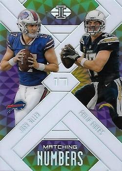 2018 Panini Illusions - Matching Numbers #3 Josh Allen / Philip Rivers Front