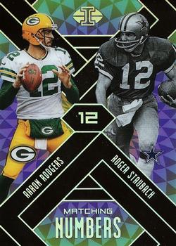 2018 Panini Illusions - Matching Numbers #9 Aaron Rodgers / Roger Staubach Front
