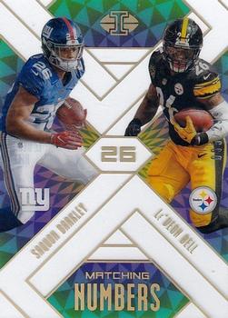 2018 Panini Illusions - Matching Numbers #12 Le'Veon Bell / Saquon Barkley Front
