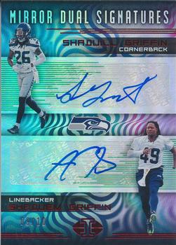 2018 Panini Illusions - Mirror Dual Signatures Red #MDS-GG Shaquem Griffin / Shaquill Griffin Front