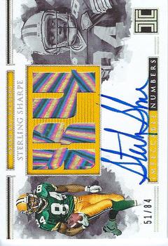 2018 Panini Impeccable - Impeccable Jersey Number Autographs #IJN-SS Sterling Sharpe Front