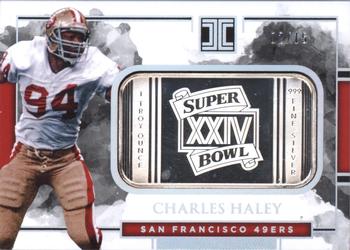 2018 Panini Impeccable - Silver Super Bowls #SB-3 Charles Haley Front