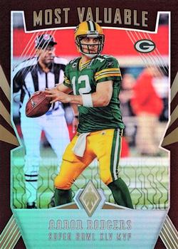 2018 Panini Phoenix - Most Valuable Red #5 Aaron Rodgers Front