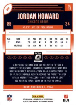 2018 Donruss Optic #19 Jordan Howard Back