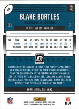 2018 Donruss Optic #46 Blake Bortles Back
