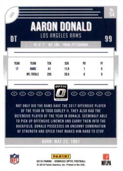 2018 Donruss Optic #54 Aaron Donald Back