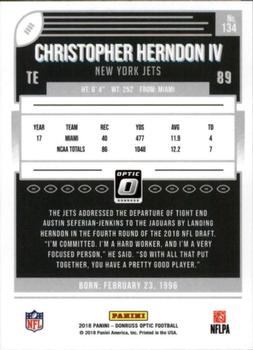 2018 Donruss Optic #134 Christopher Herndon IV Back
