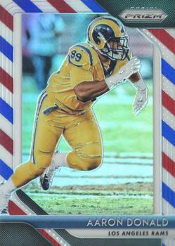 2018 Panini Prizm - Prizm Red White and Blue #91 Aaron Donald Front