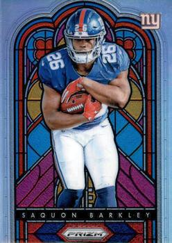2018 Panini Prizm - Stained Glass Prizm #SG-7 Saquon Barkley Front