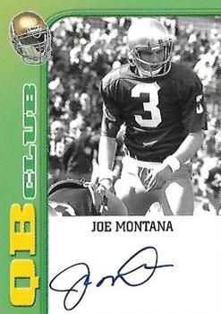 2003-09 TK Legacy Notre Dame Fighting Irish - QB Club Autographs #QB7 Joe Montana Front