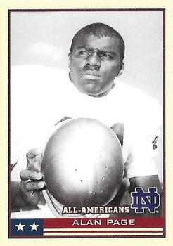 2003-09 TK Legacy Notre Dame Fighting Irish - All-American #AA3 Alan Page Front