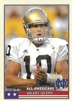 2003-09 TK Legacy Notre Dame Fighting Irish - All-American #AA18 Brady Quinn Front