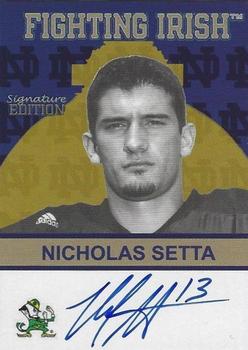 2003-09 TK Legacy Notre Dame Fighting Irish - Fighting Irish Signature Edition #FI70 Nicholas Setta Front