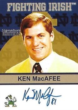 2003-09 TK Legacy Notre Dame Fighting Irish - Fighting Irish Signature Edition #FI82 Ken MacAfee Front