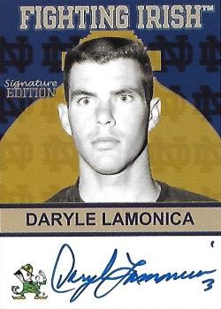 2003-09 TK Legacy Notre Dame Fighting Irish - Fighting Irish Signature Edition #FI86 Daryle Lamonica Front