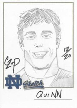 2003-09 TK Legacy Notre Dame Fighting Irish - Hand Drawn Sketches #NNO Brady Quinn Front