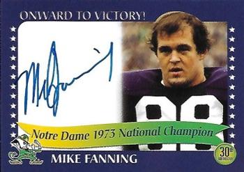 2003-09 TK Legacy Notre Dame Fighting Irish - National Championship Autographs #1973G Mike Fanning Front