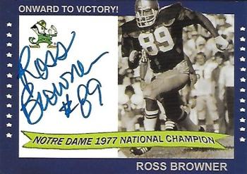 2003-09 TK Legacy Notre Dame Fighting Irish - National Championship Autographs #1977D Ross Browner Front