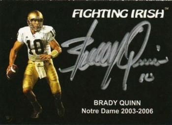 2003-09 TK Legacy Notre Dame Fighting Irish - Silver Signature Autographs #SP1 Brady Quinn Front