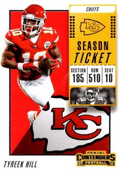 2018 Panini Contenders #52 Tyreek Hill Front