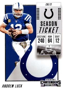 2018 Panini Contenders #58 Andrew Luck Front