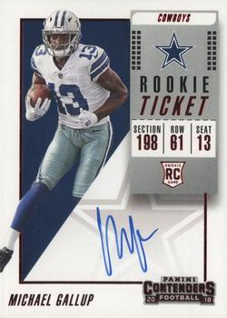 2018 Panini Contenders #126 Michael Gallup Front