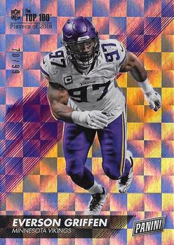 2018 Panini Day Kickoff - Checkerboard #19 Everson Griffen Front