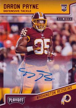 2018 Panini Playoff - Rookies Autographs Red Zone #245 Daron Payne Front