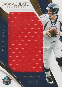 2018 Panini Immaculate Collection - Immaculate HOF Jerseys #HOF-15 John Elway Front