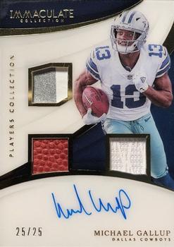 2018 Panini Immaculate Collection - Immaculate Players Collection Autographs #PC-MG Michael Gallup Front