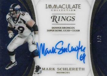 2018 Panini Immaculate Collection - Immaculate Rings Signatures #RA-MS Mark Schlereth Front