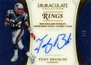 2018 Panini Immaculate Collection - Immaculate Rings Signatures #RA-TB Tedy Bruschi Front