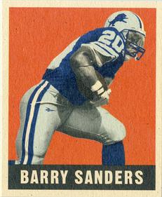 1997 Leaf - Reproductions Promo #4 Barry Sanders Front